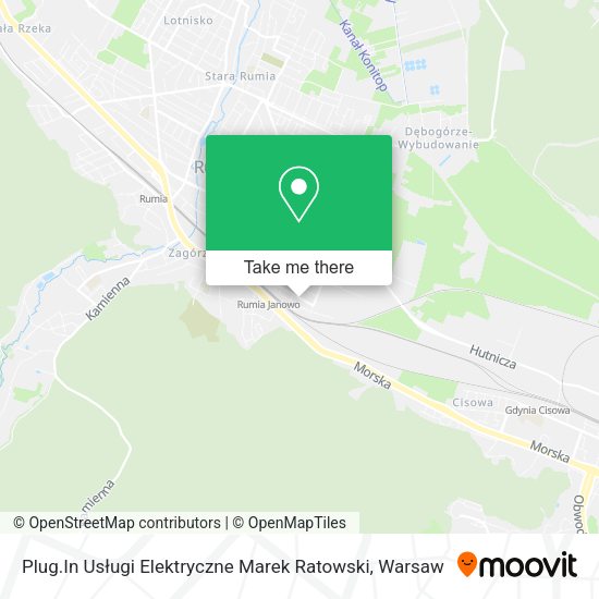 Карта Plug.In Usługi Elektryczne Marek Ratowski