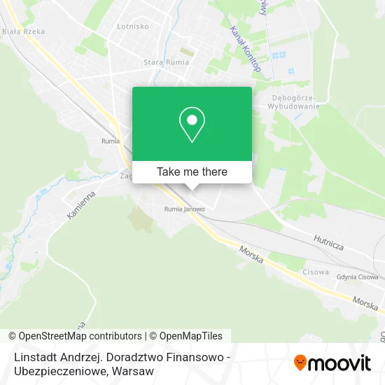 Карта Linstadt Andrzej. Doradztwo Finansowo - Ubezpieczeniowe