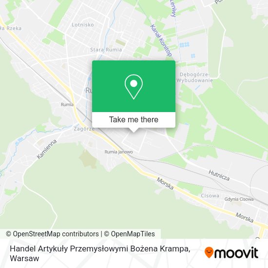 Handel Artykuły Przemysłowymi Bożena Krampa map