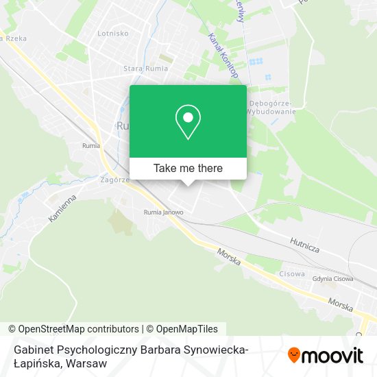 Gabinet Psychologiczny Barbara Synowiecka-Łapińska map