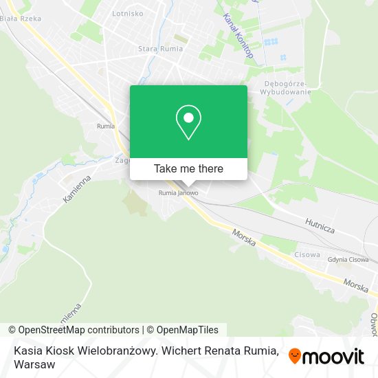 Kasia Kiosk Wielobranżowy. Wichert Renata Rumia map