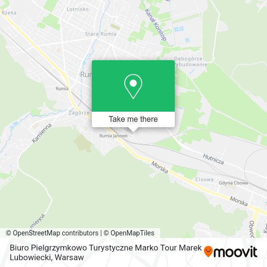 Biuro Pielgrzymkowo Turystyczne Marko Tour Marek Lubowiecki map