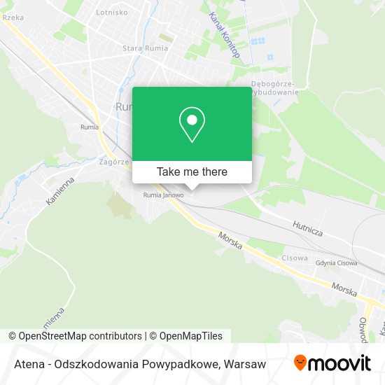 Atena - Odszkodowania Powypadkowe map