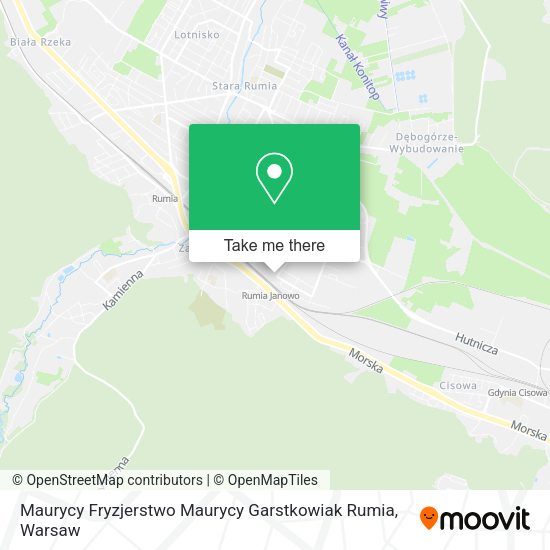 Maurycy Fryzjerstwo Maurycy Garstkowiak Rumia map