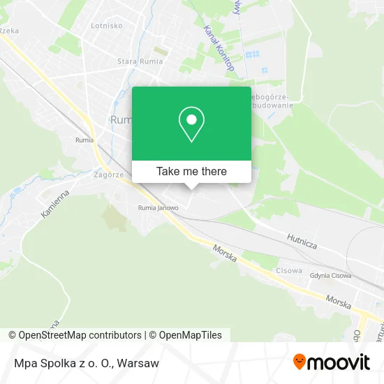 Карта Mpa Spolka z o. O.