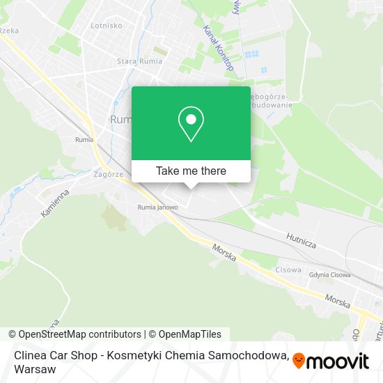 Clinea Car Shop - Kosmetyki Chemia Samochodowa map