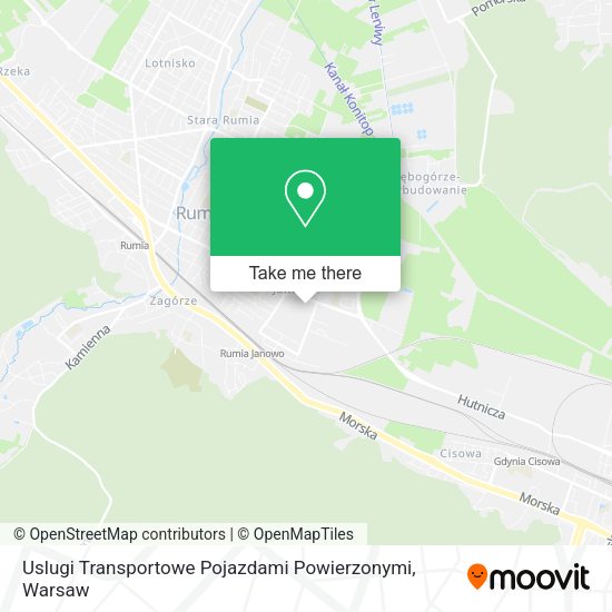 Карта Uslugi Transportowe Pojazdami Powierzonymi