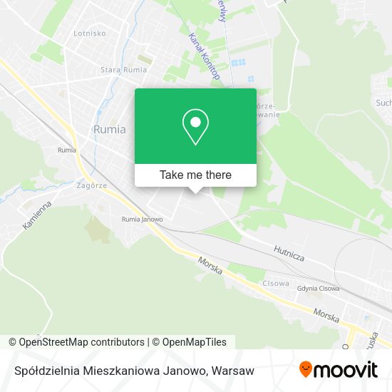 Карта Spółdzielnia Mieszkaniowa Janowo