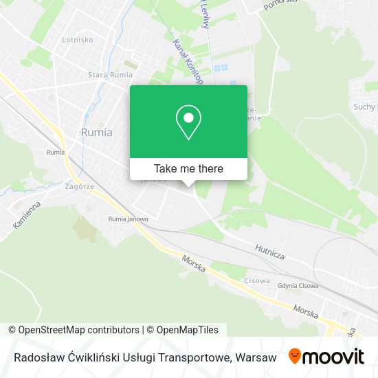 Radosław Ćwikliński Usługi Transportowe map