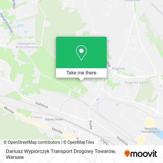 Dariusz Wypiorczyk Transport Drogowy Towarów map