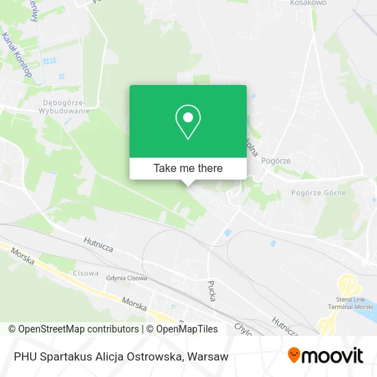 PHU Spartakus Alicja Ostrowska map