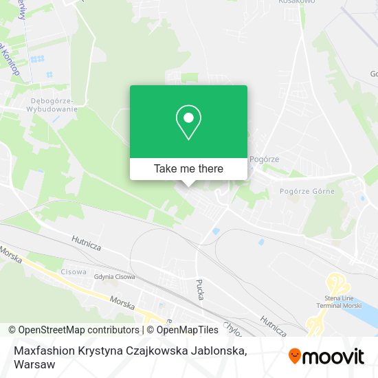 Maxfashion Krystyna Czajkowska Jablonska map