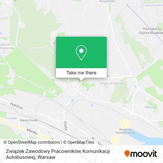 Карта Związek Zawodowy Pracowników Komunikacji Autobusowej