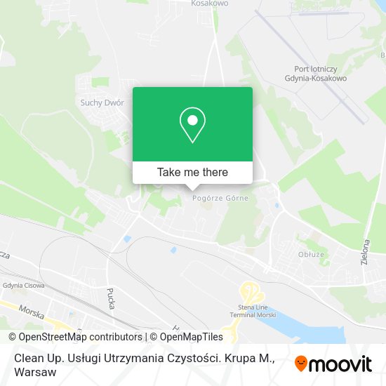 Clean Up. Usługi Utrzymania Czystości. Krupa M. map