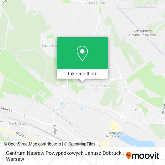 Карта Centrum Napraw Powypadkowych Janusz Dobrucki