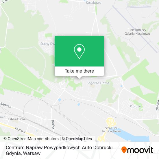 Centrum Napraw Powypadkowych Auto Dobrucki Gdynia map