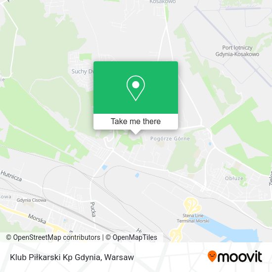 Klub Piłkarski Kp Gdynia map