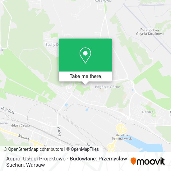 Agpro. Usługi Projektowo - Budowlane. Przemysław Suchan map