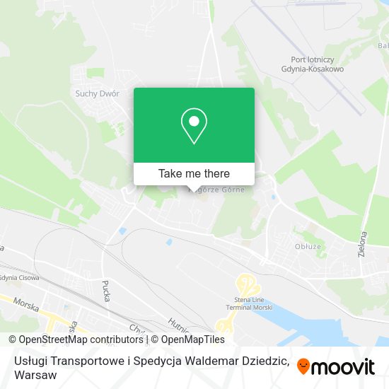 Usługi Transportowe i Spedycja Waldemar Dziedzic map