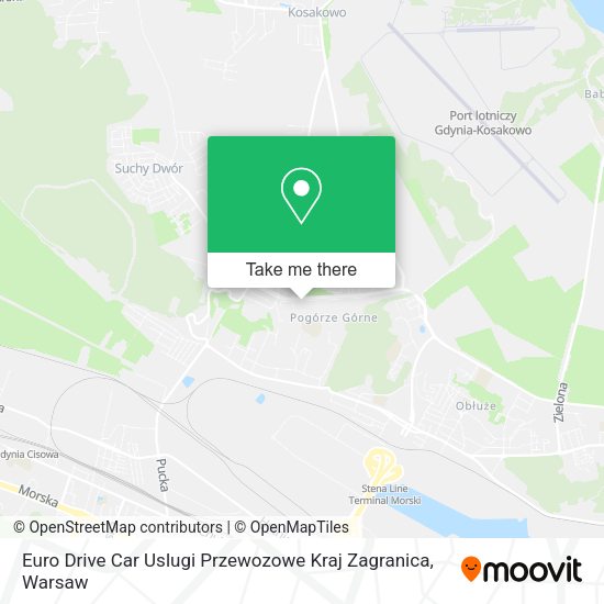 Euro Drive Car Uslugi Przewozowe Kraj Zagranica map