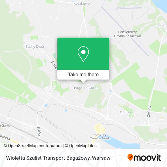 Карта Wioletta Szulist Transport Bagażowy