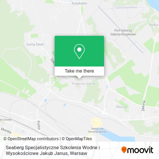 Seaberg Specjalistyczne Szkolenia Wodne i Wysokościowe Jakub Janus map