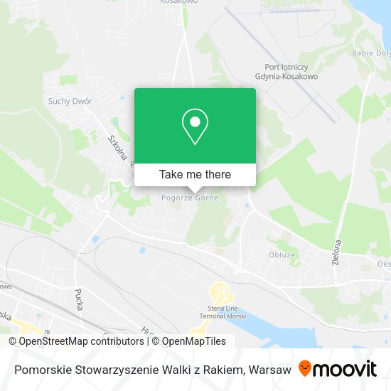 Pomorskie Stowarzyszenie Walki z Rakiem map