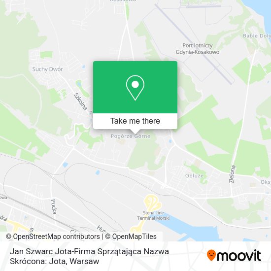 Jan Szwarc Jota-Firma Sprzątająca Nazwa Skrócona: Jota map