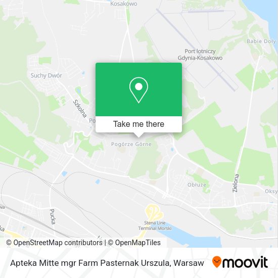 Apteka Mitte mgr Farm Pasternak Urszula map