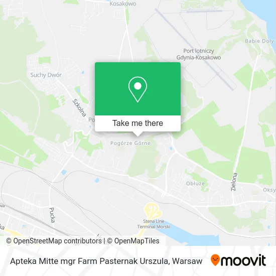 Карта Apteka Mitte mgr Farm Pasternak Urszula