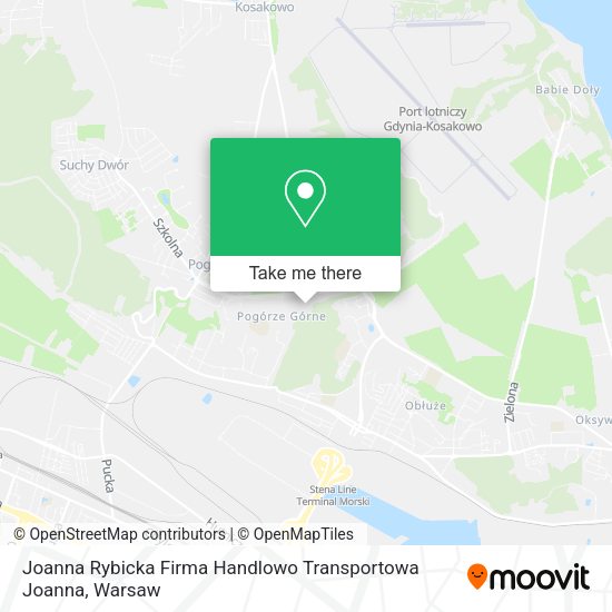 Карта Joanna Rybicka Firma Handlowo Transportowa Joanna