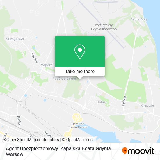 Agent Ubezpieczeniowy. Zapalska Beata Gdynia map