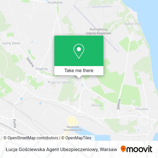 Łucja Gościewska Agent Ubezpieczeniowy map