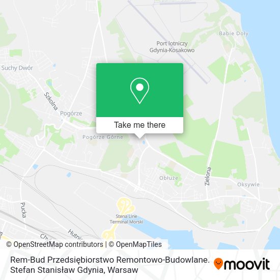 Rem-Bud Przedsiębiorstwo Remontowo-Budowlane. Stefan Stanisław Gdynia map