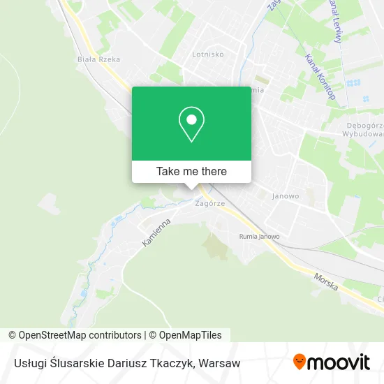 Карта Usługi Ślusarskie Dariusz Tkaczyk