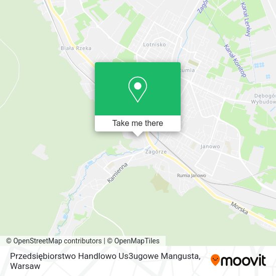 Przedsiębiorstwo Handlowo Us3ugowe Mangusta map