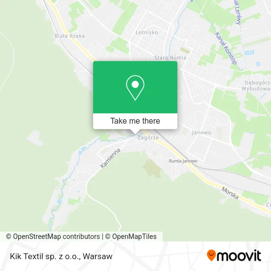 Карта Kik Textil sp. z o.o.