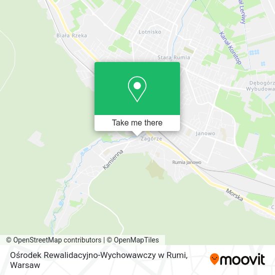 Ośrodek Rewalidacyjno-Wychowawczy w Rumi map