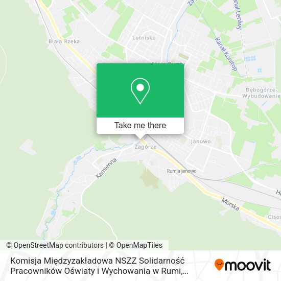 Komisja Międzyzakładowa NSZZ Solidarność Pracowników Oświaty i Wychowania w Rumi map