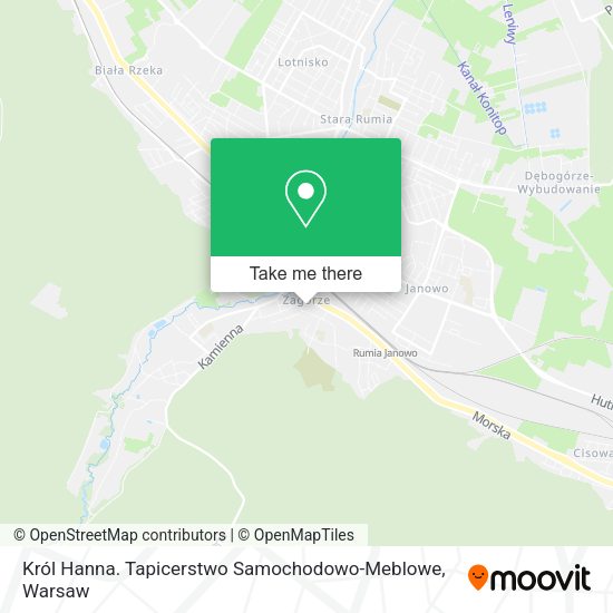 Król Hanna. Tapicerstwo Samochodowo-Meblowe map