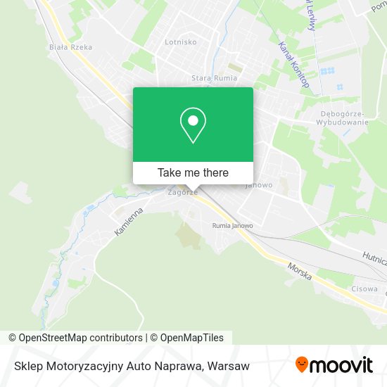 Sklep Motoryzacyjny Auto Naprawa map