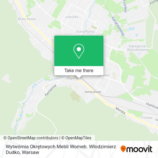 Wytwórnia Okrętowych Mebli Womeb. Włodzimierz Dudko map