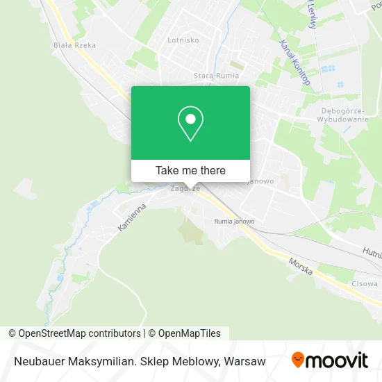 Карта Neubauer Maksymilian. Sklep Meblowy
