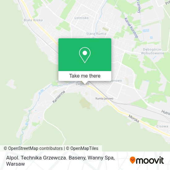 Alpol. Technika Grzewcza. Baseny, Wanny Spa map