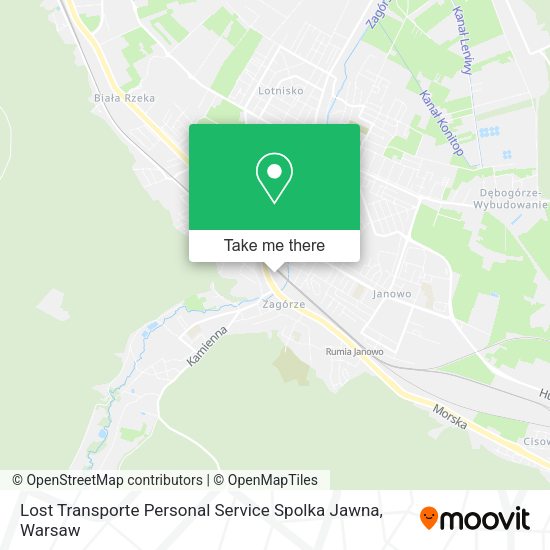 Lost Transporte Personal Service Spolka Jawna map