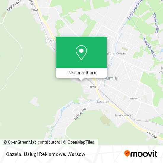 Gazela. Usługi Reklamowe map