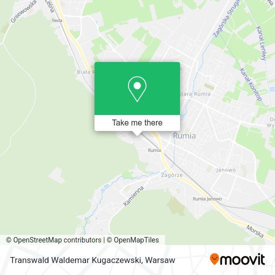 Transwald Waldemar Kugaczewski map