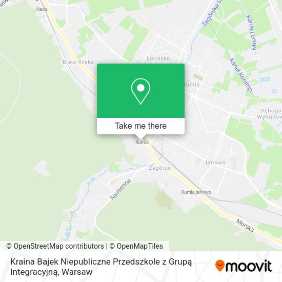 Kraina Bajek Niepubliczne Przedszkole z Grupą Integracyjną map