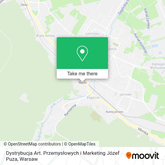 Dystrybucja Art. Przemysłowych i Marketing Józef Puza map