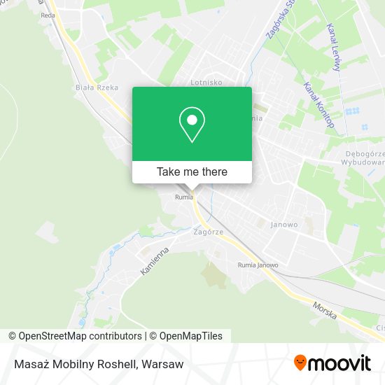 Masaż Mobilny Roshell map